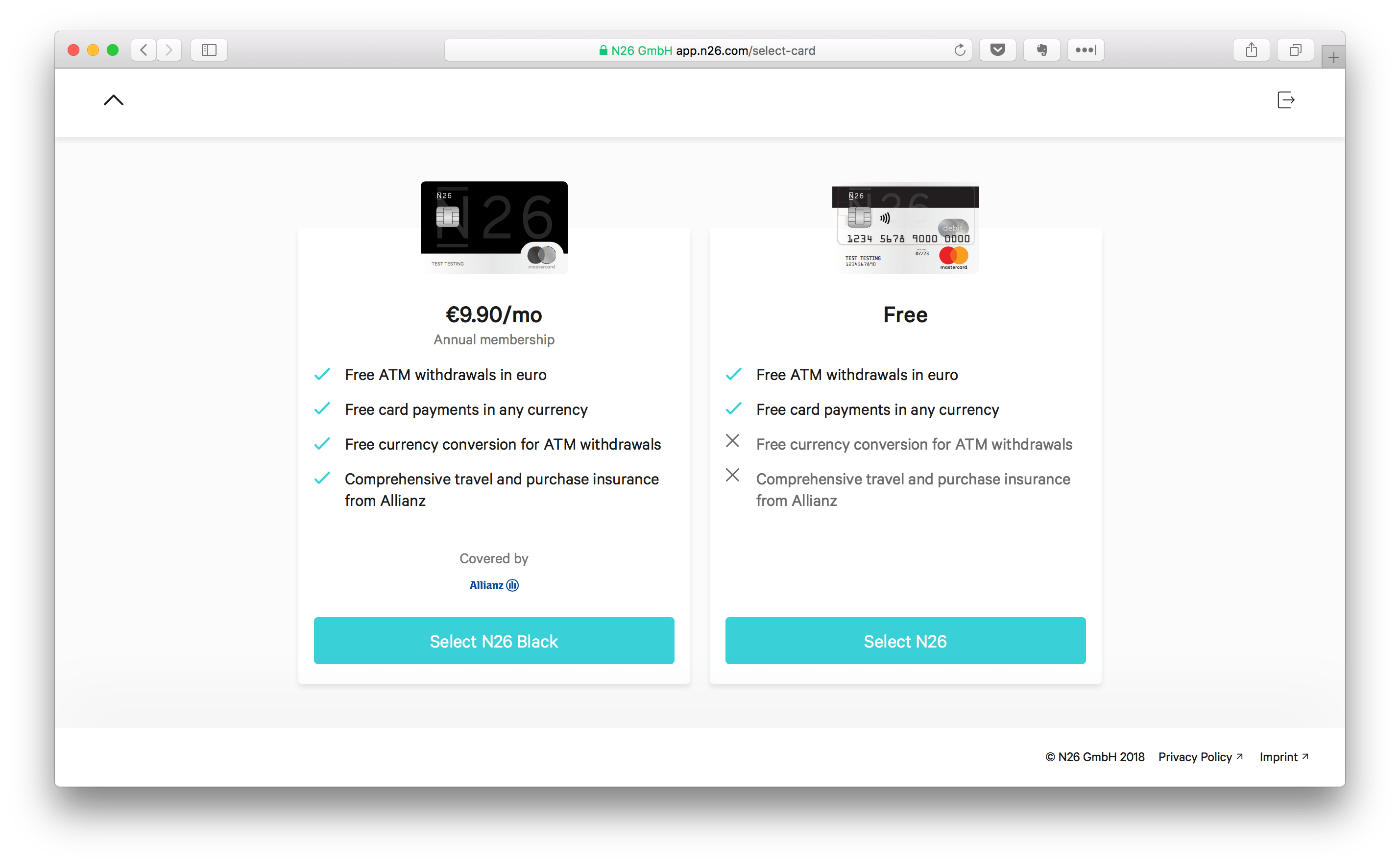 N26. N26 categories. N26 Filialen. N26 Crypto.